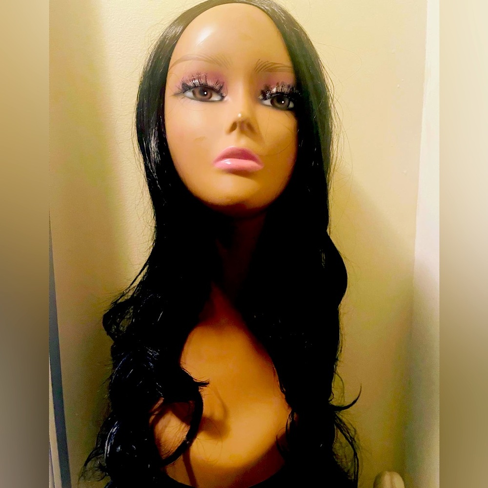 20 inch Black Wig